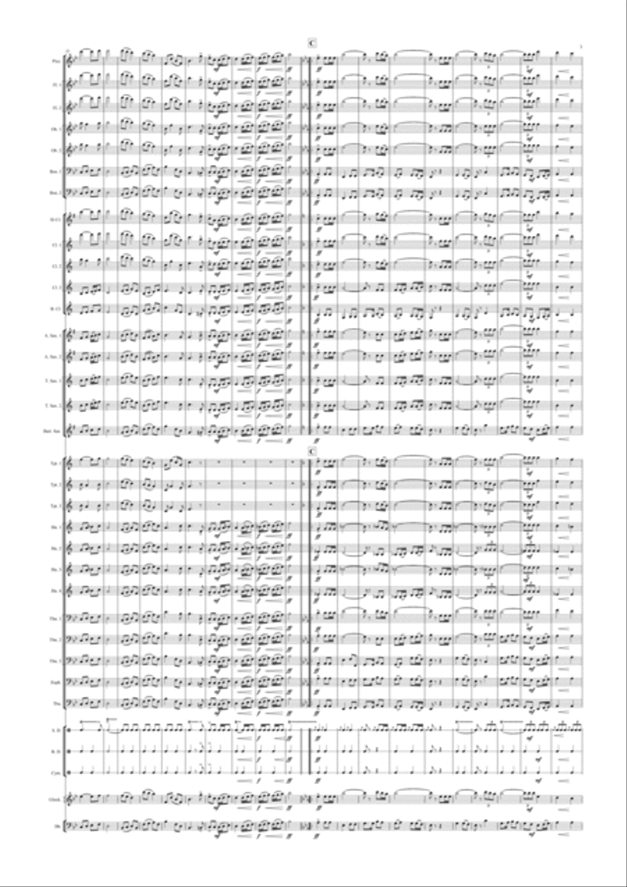 Concert March - The Royal Mile Marching Band scores gallery preview page 3
