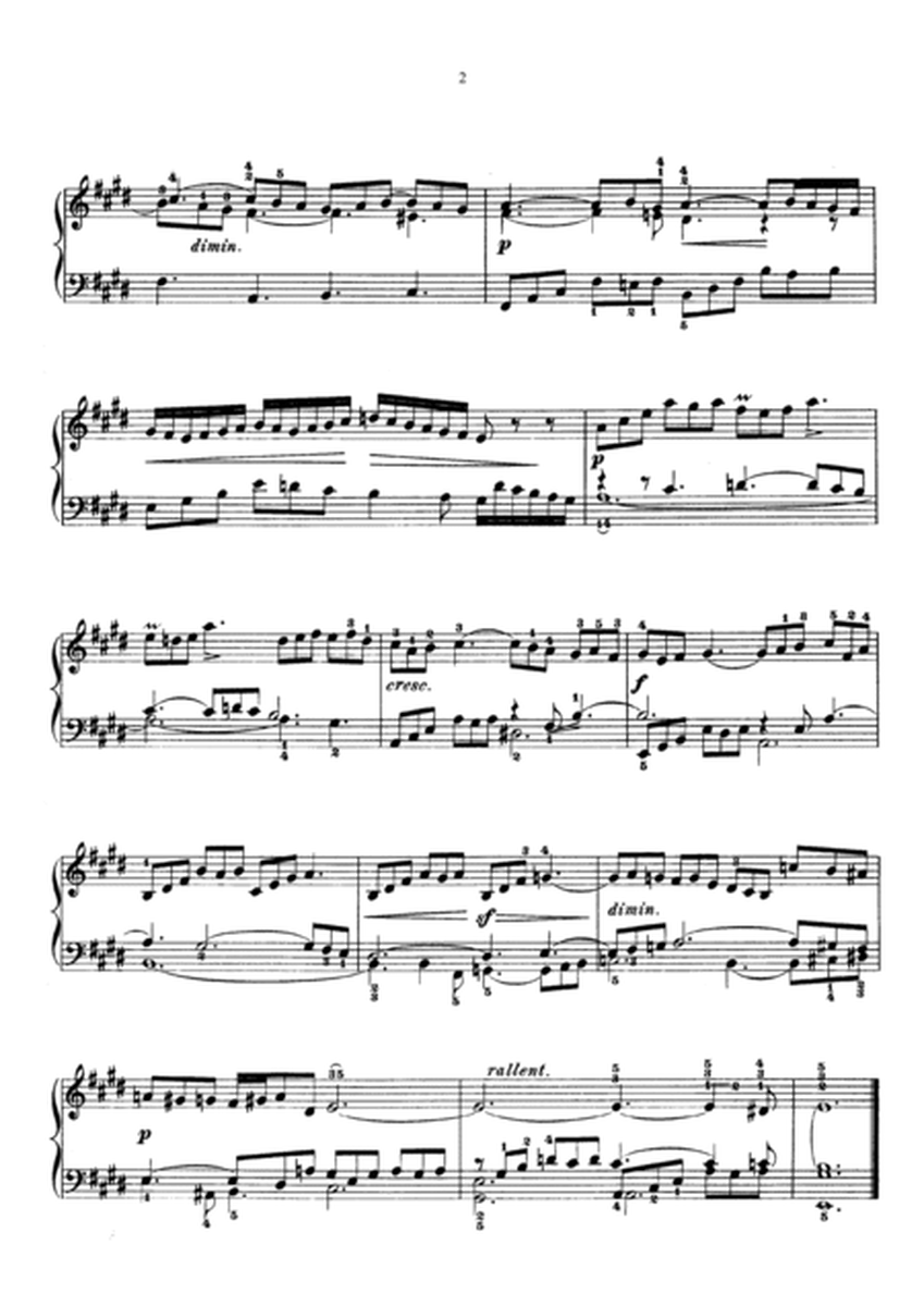 Bach Prelude and Fugue No. 9 BWV 854 in E Major. The Well-Tempered Clavier Book I