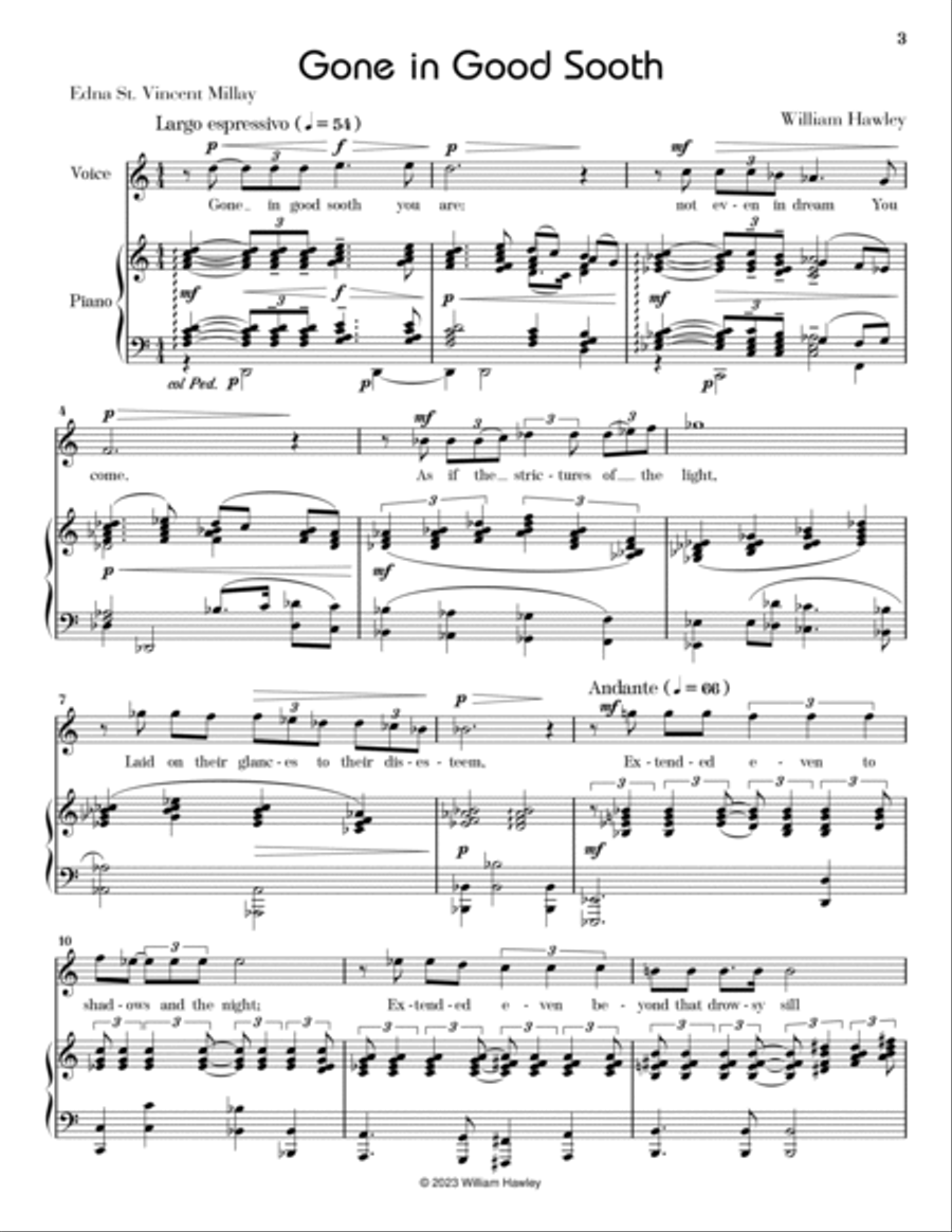 Gone In Good Sooth Voice scores gallery preview page 3