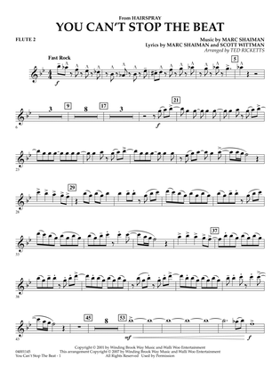 You Can't Stop The Beat (from Hairspray) (arr. Ted Ricketts) - Flute 2