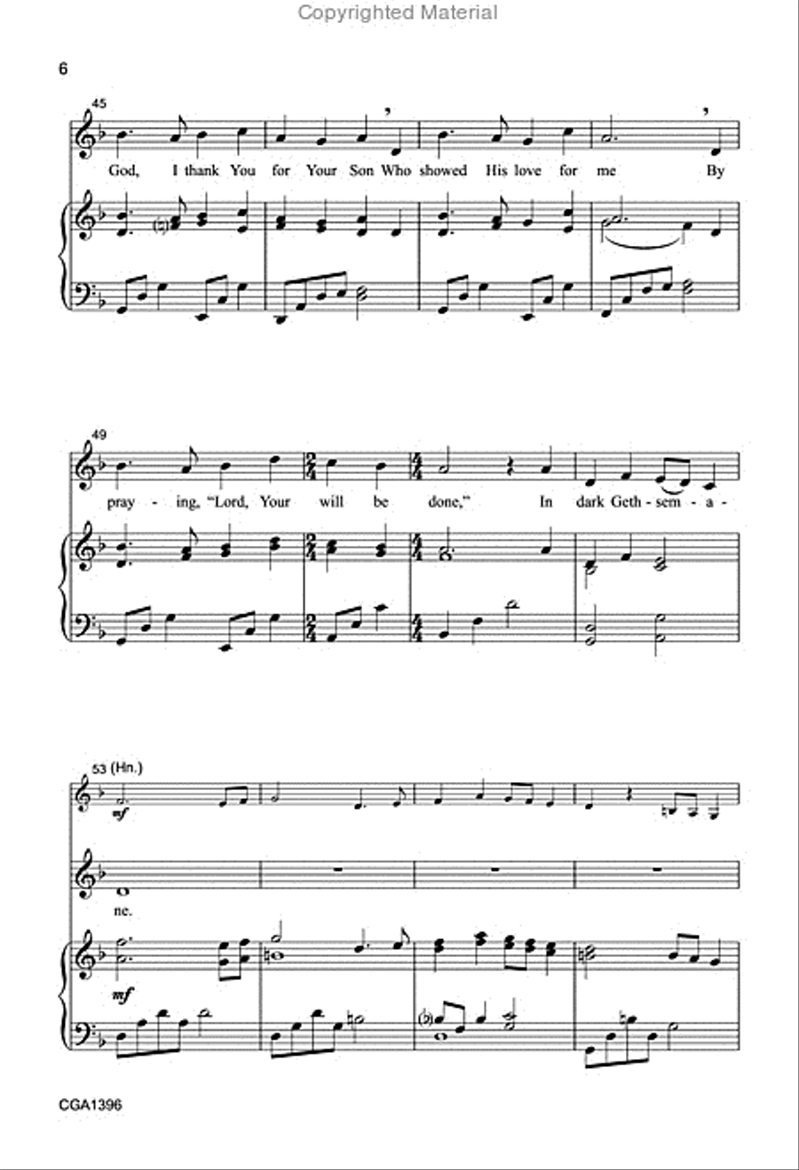 In Dark Gethsemane In Dark Gethsemane 2-Part scores gallery preview page 5