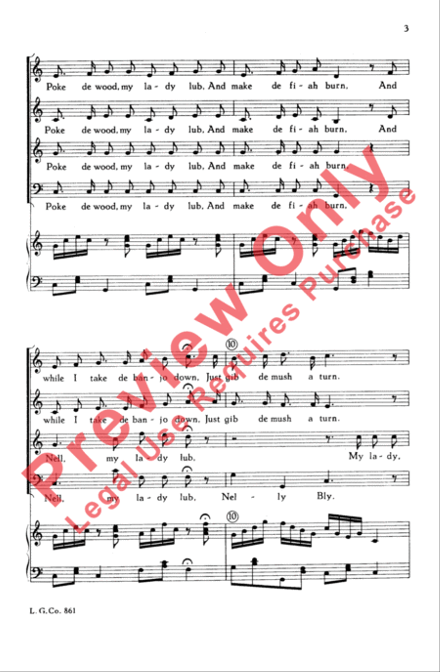 Nelly Bly Nelly Bly 4-Part scores gallery preview page 3