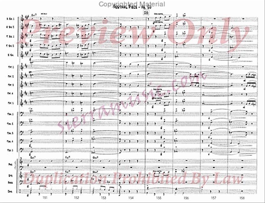 Festival Piece Big Band scores gallery preview page 21