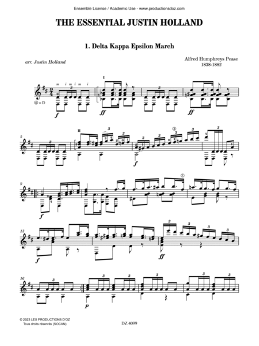 The Essential Justin Holland Classical Guitar scores gallery preview page 2