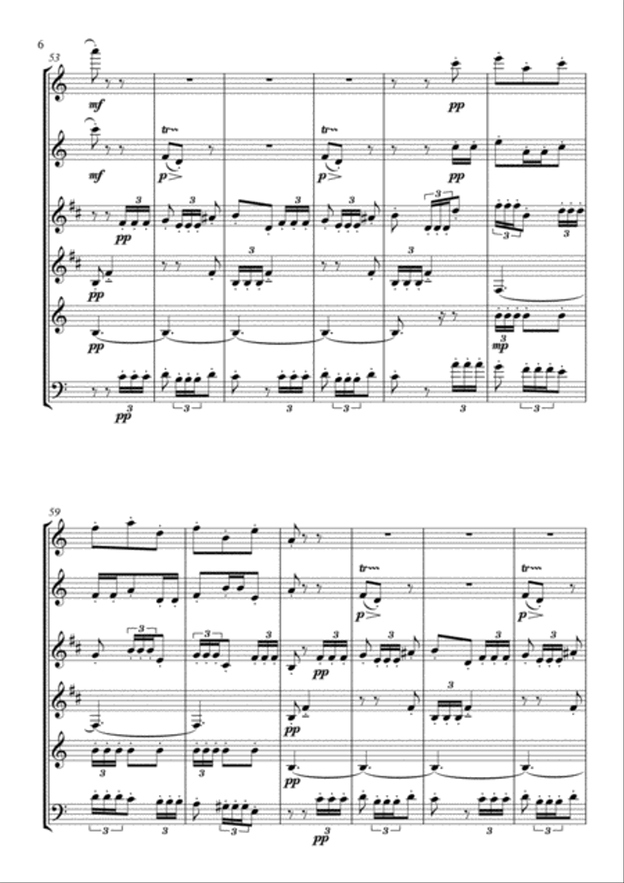Spanish Dance no.1 (arranged for wind sextet) Small Ensemble scores gallery preview page 6
