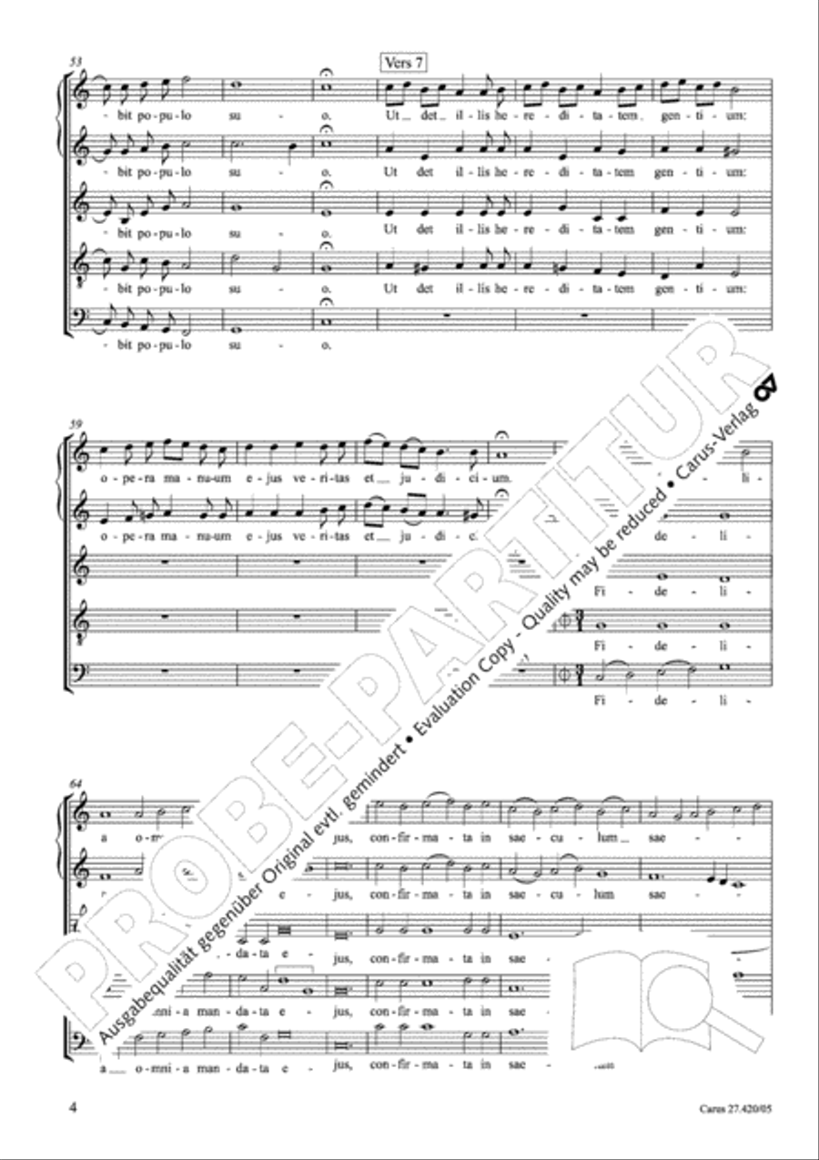 Confitebor III (Confitebor Terzo) SSATB scores gallery preview page 5