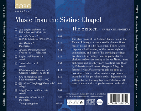 Music From Sistine Chapel