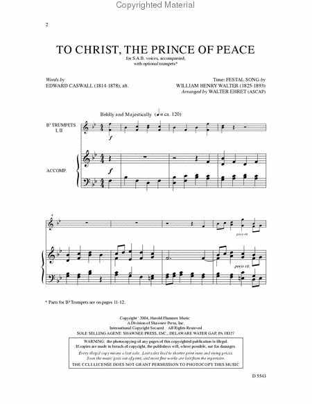 To Christ, The Prince of Peace image number null