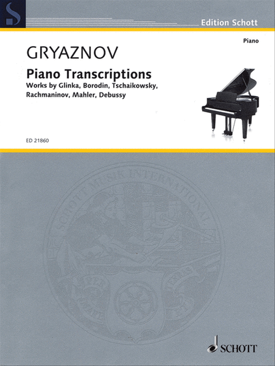 Piano Transcriptions Piano Solo scores gallery preview page 1