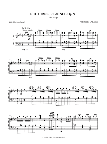 Nocturne Espagnol Op. 91 for Harp
