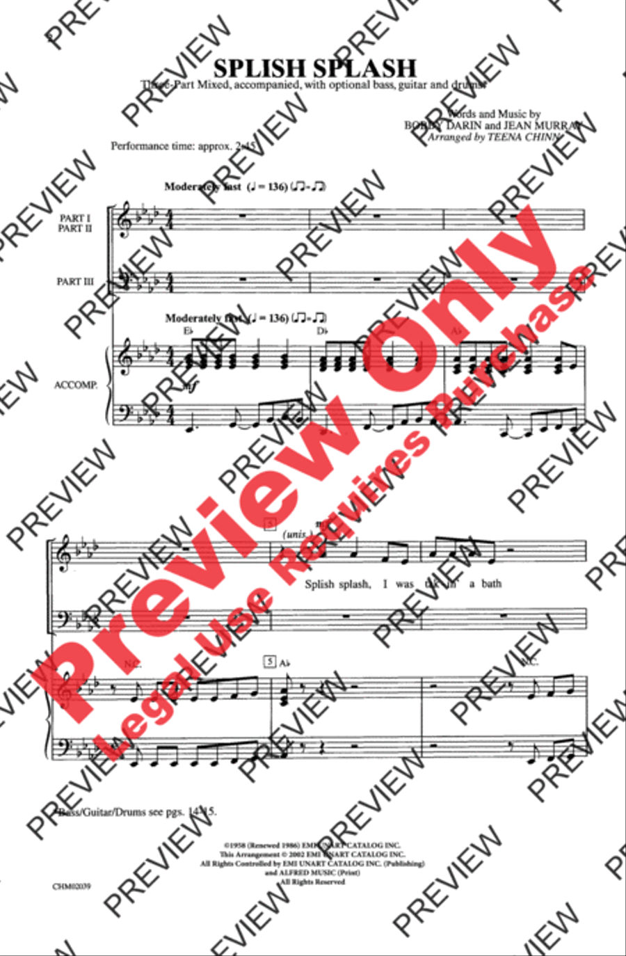 Splish Splash 2-Part scores gallery preview page 2