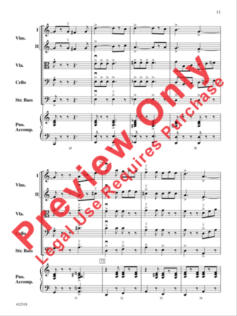 Let It Snow! Let It Snow! Let It Snow! String Orchestra scores gallery preview page 12