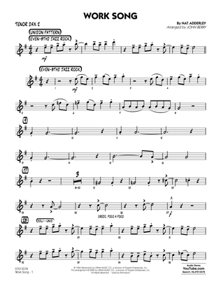 Book cover for Work Song (arr. John Berry) - Tenor Sax 2