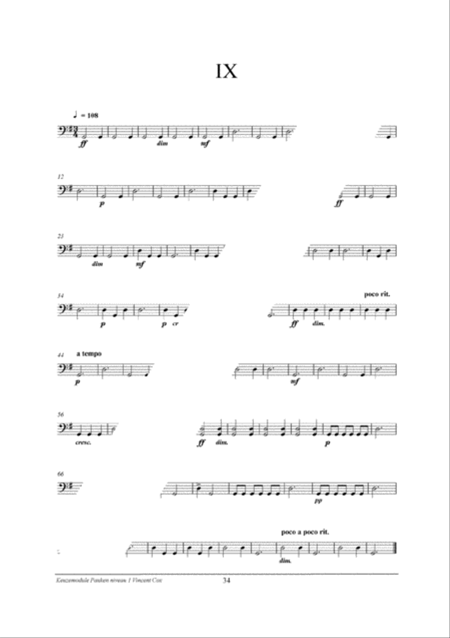 Percussion Modular: Pauken 1 Percussion scores gallery preview page 36