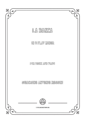 Book cover for Gioachino-La Danza in b flat minor,for Voice and Piano