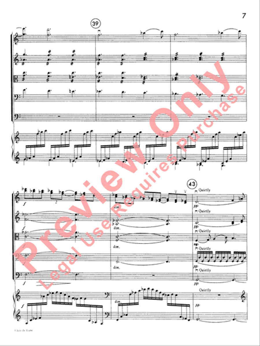 Clair de lune String Orchestra scores gallery preview page 8