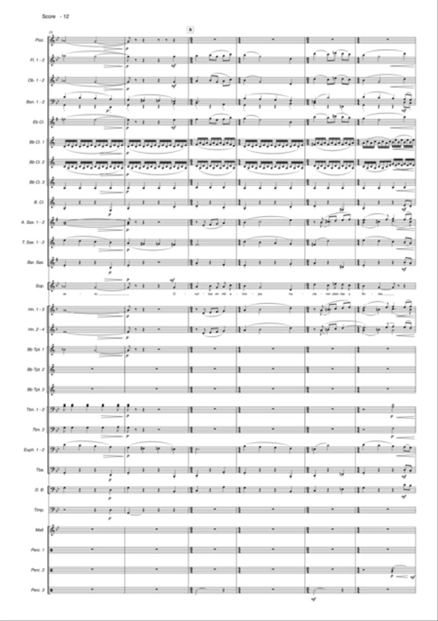 Aromas Apagados Aromas Apagados Concert Band scores gallery preview page 5