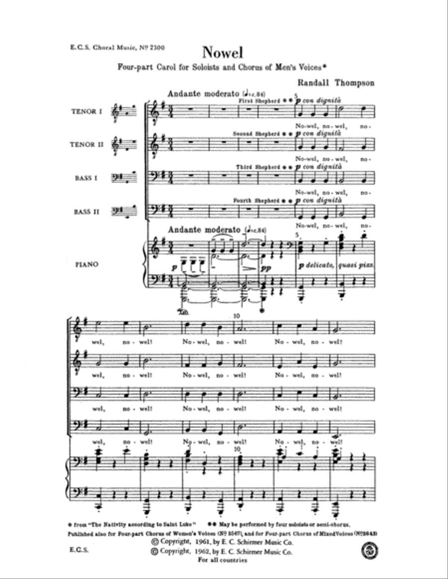 Nowel Nowel TTBB scores gallery preview page 2
