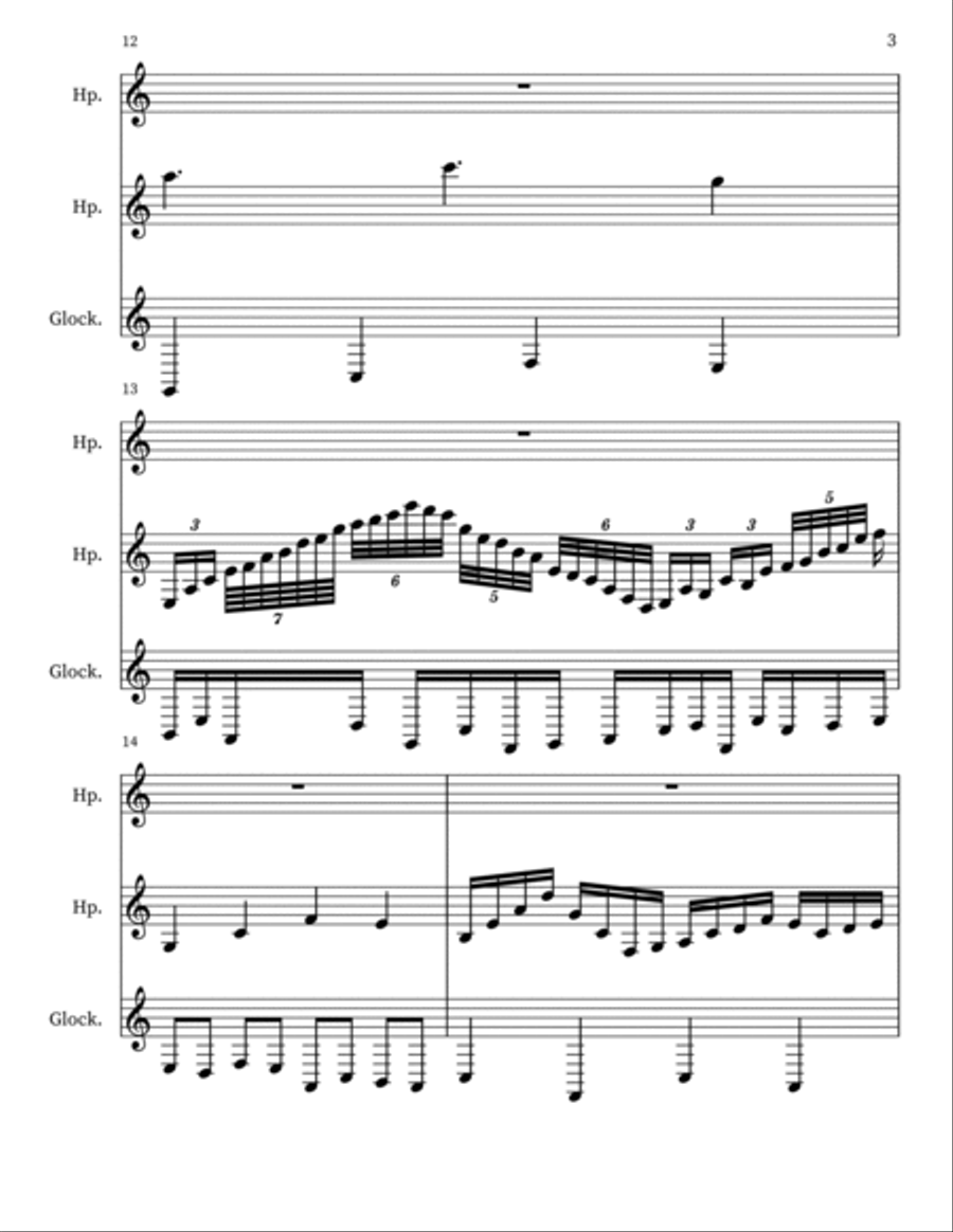 Confection 98 Percussion scores gallery preview page 3