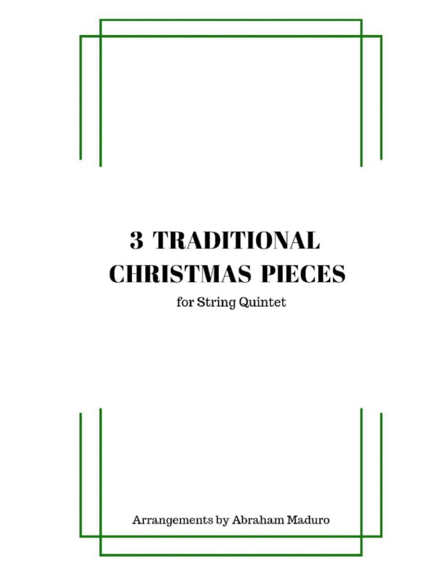 3 Traditional Christmas Pieces for String Quintet image number null