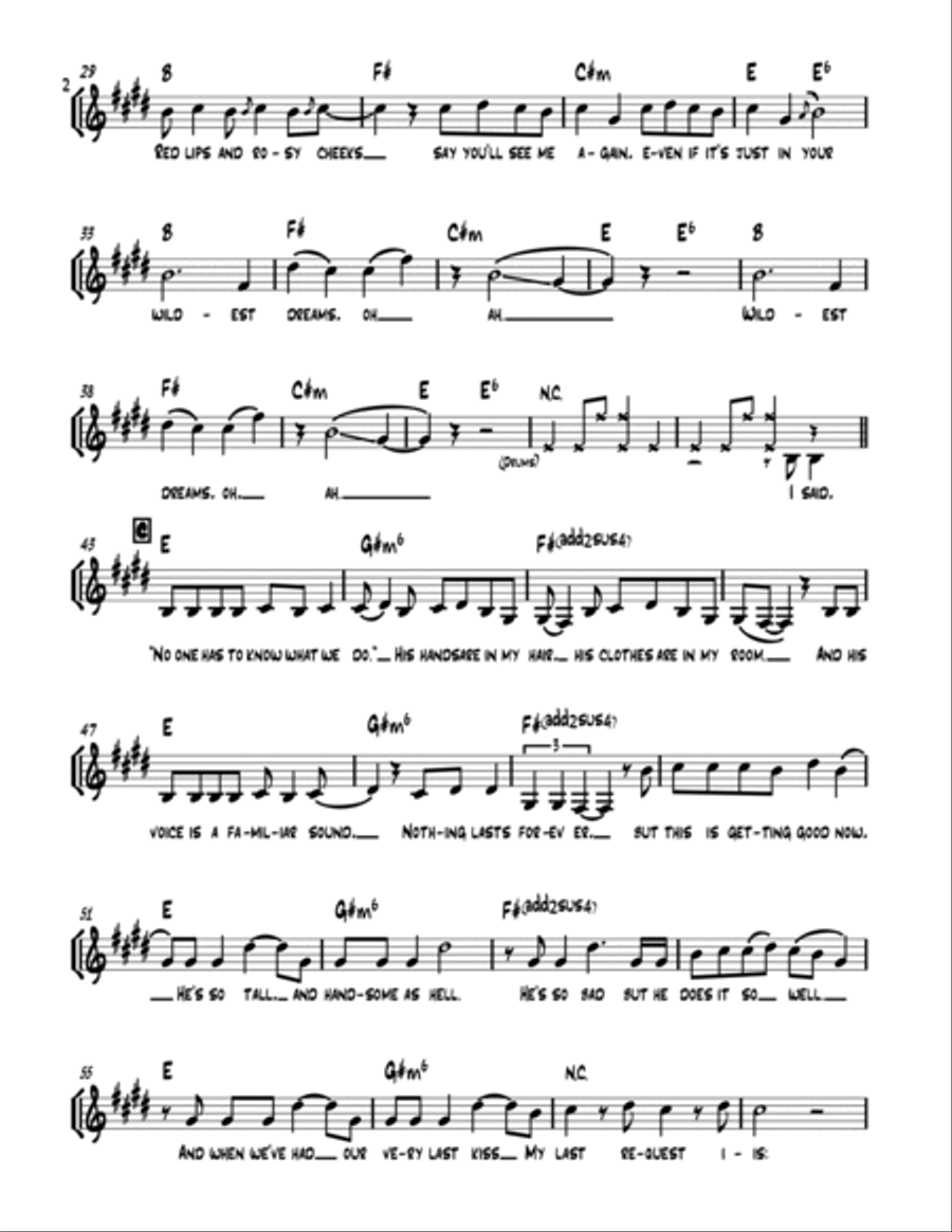 Wildest Dreams Large Ensemble scores gallery preview page 3
