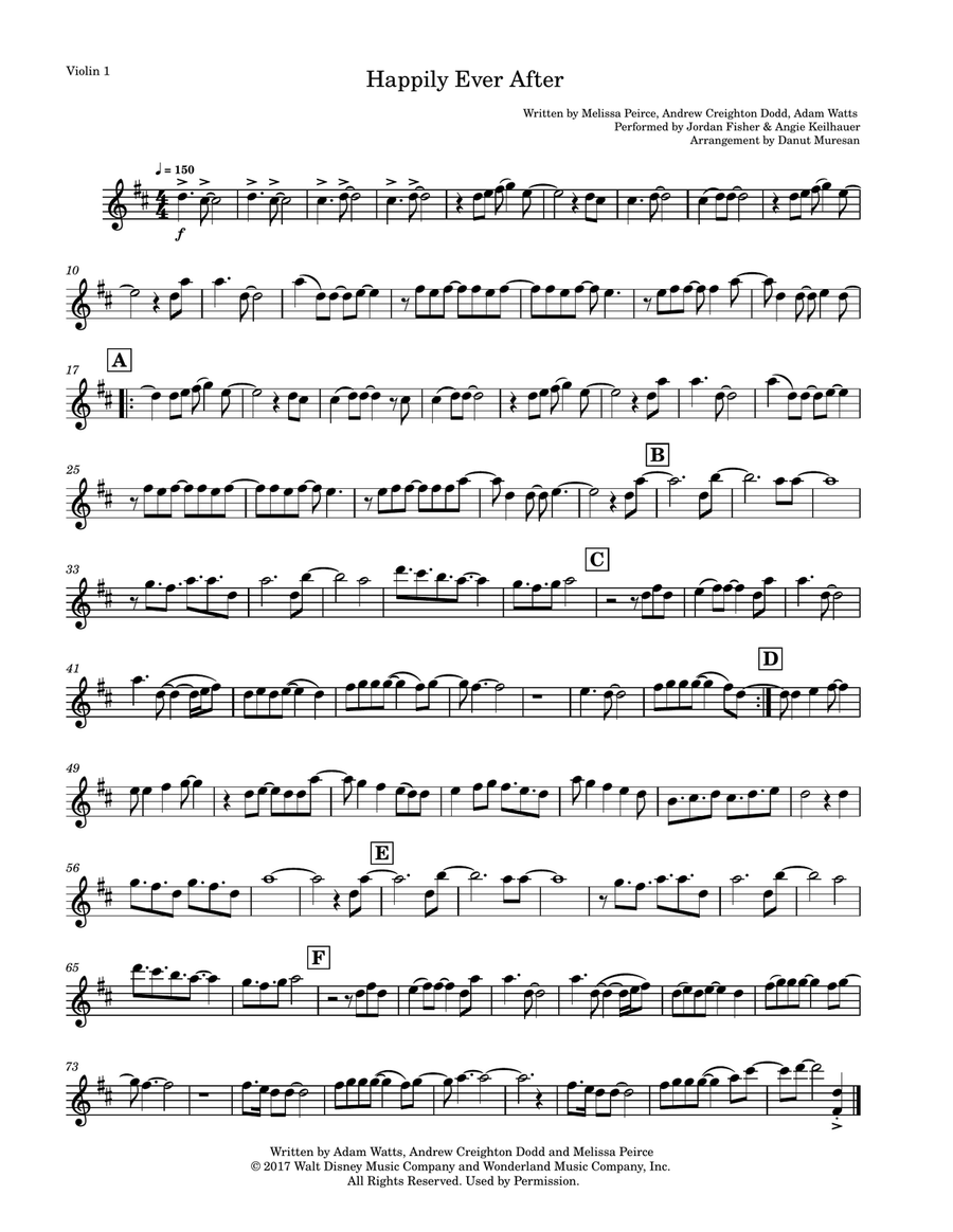 Happily Ever After String Quartet scores gallery preview page 3