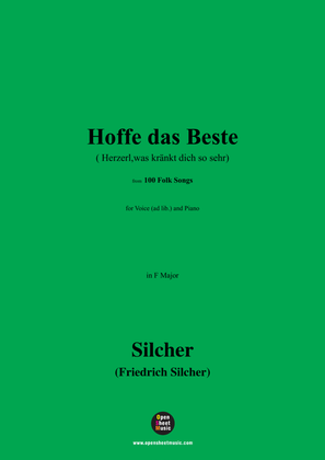 Silcher-Hoffe das Beste,for Voice(ad lib.) and Piano