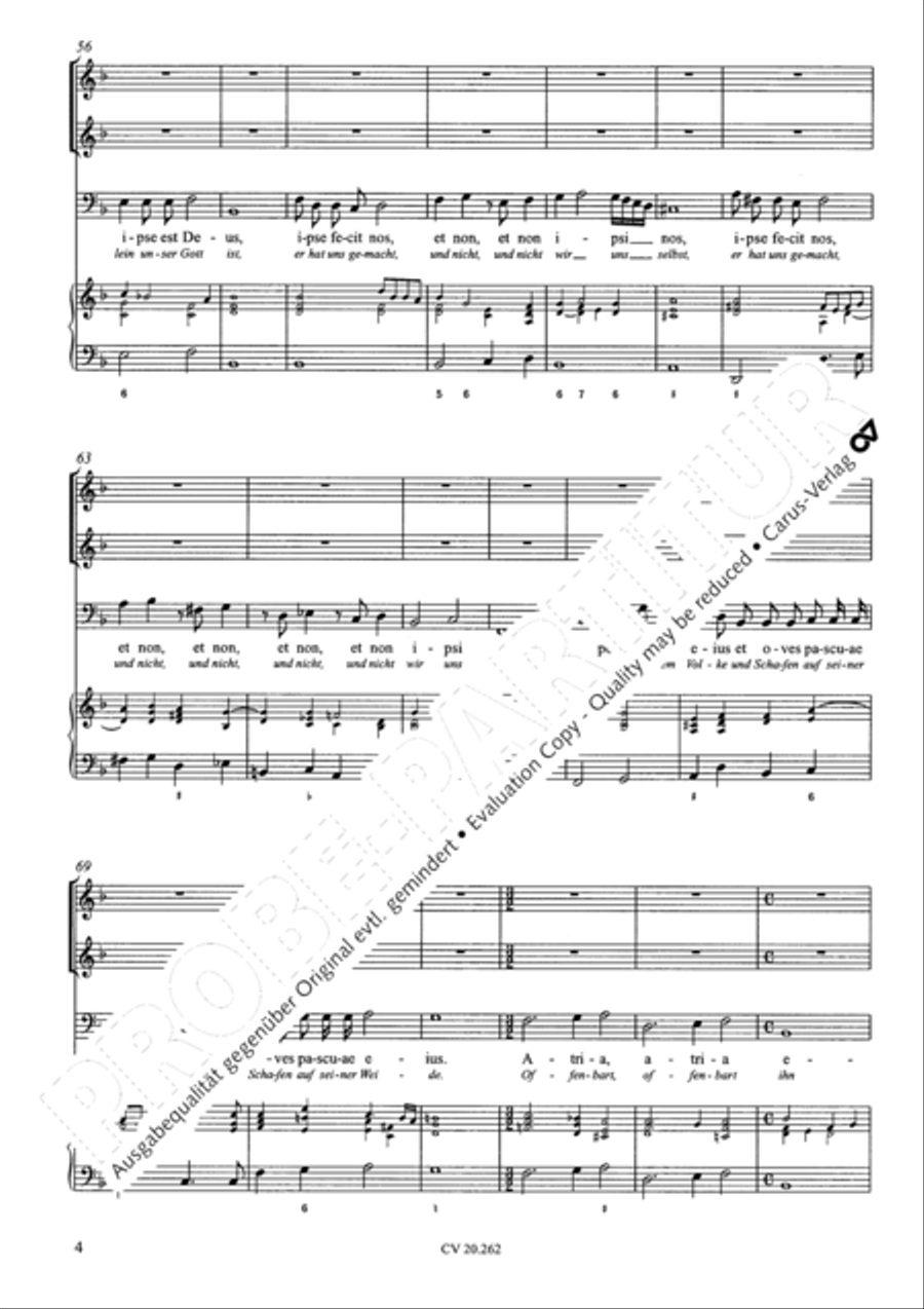 O be joyful in the Lord (Jubilate Deo omnis terra (Kommt, frohlocket dem Herrn alle Volker)) Recorder scores gallery preview page 5