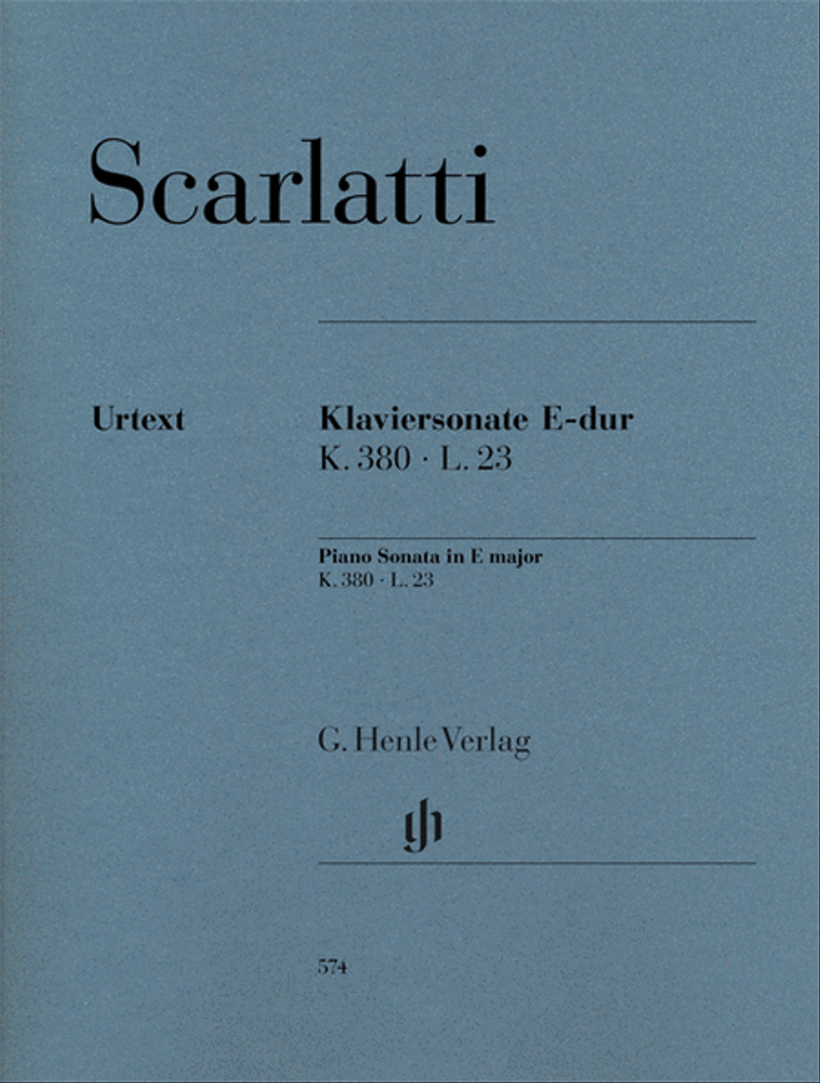 Piano Sonata in E Major, K. 380, L. 23 Piano Solo scores gallery preview page 1
