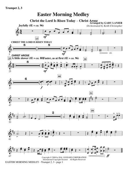 Easter Morning Medley - Bb Trumpet 2,3