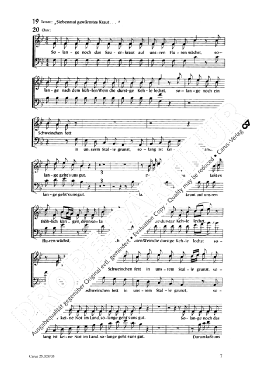Sauerkrautkantate STB scores gallery preview page 8