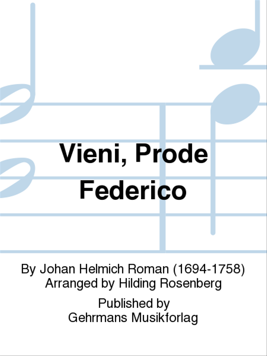 Vieni, Prode Federico Voice scores gallery preview page 1