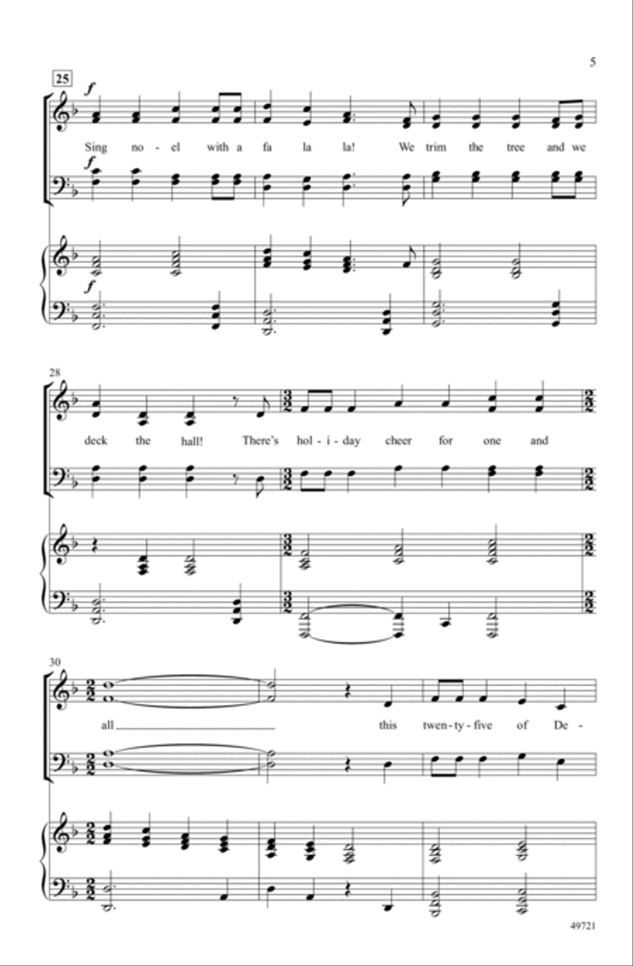 This Twenty-Five of December Choir scores gallery preview page 4