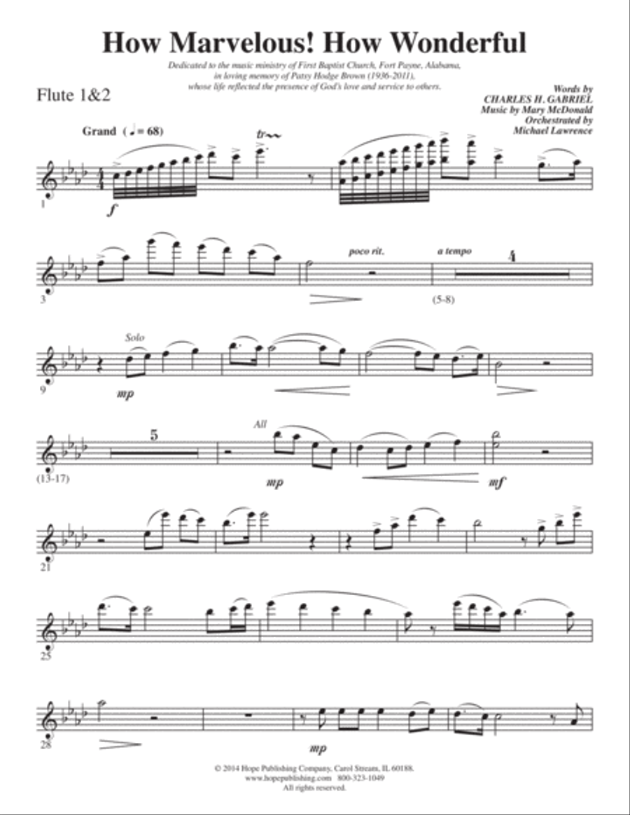 How Marvelous! How Wonderful! 4-Part scores gallery preview page 21