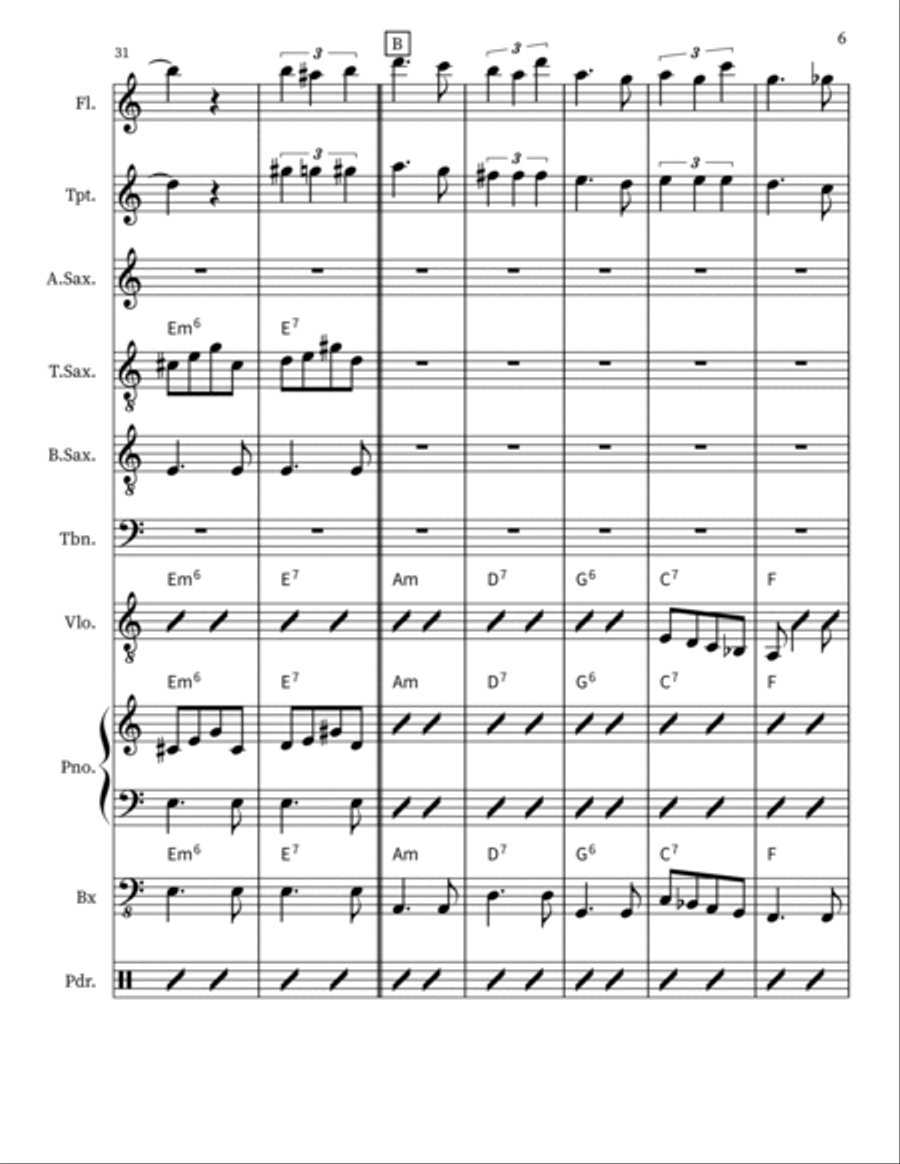 Carinhoso Small Ensemble scores gallery preview page 6