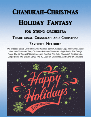 Book cover for Hanukkah -Christmas Holiday Fantasy for Strings