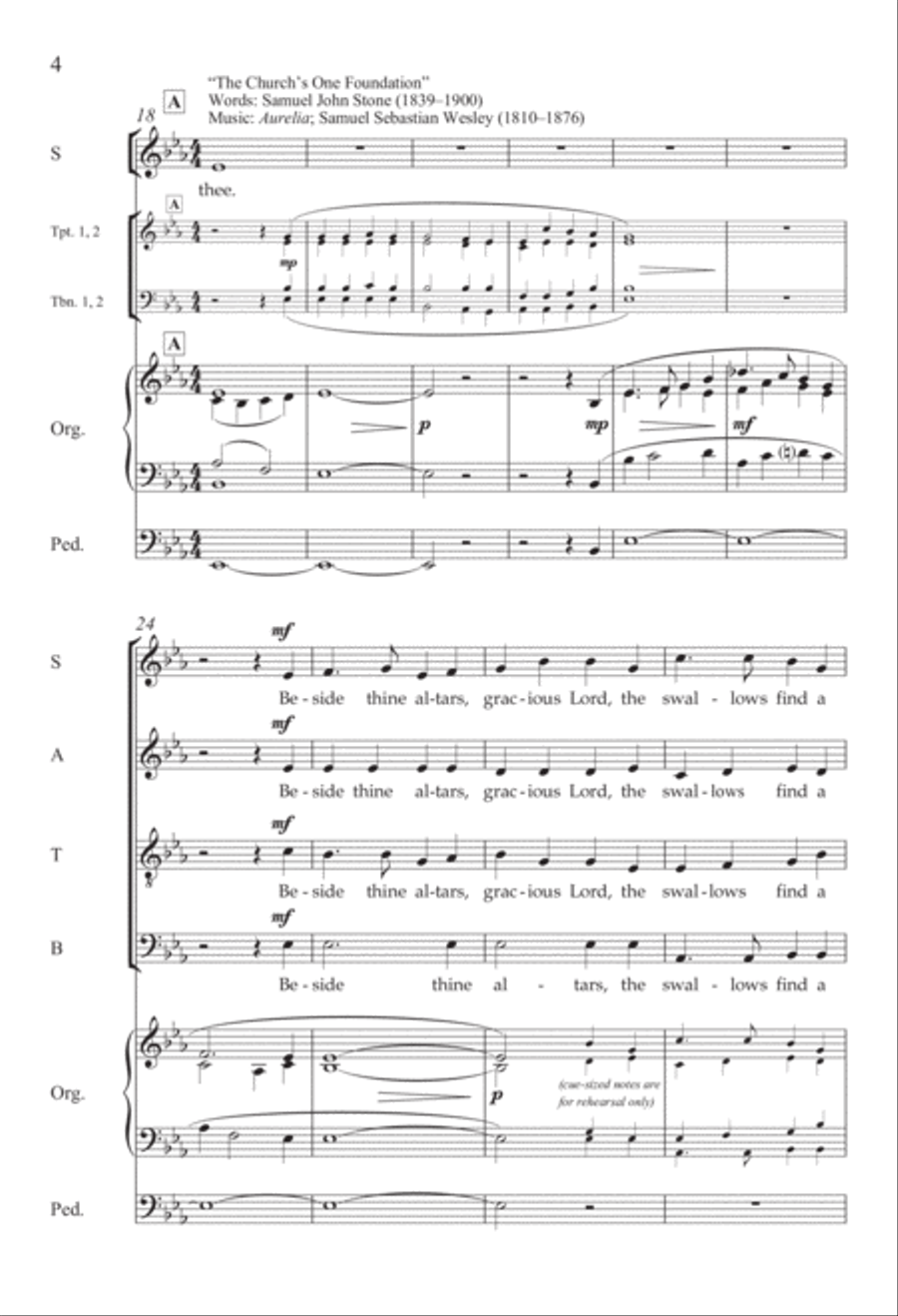 How Lovely Is Thy Dwelling Place 4-Part scores gallery preview page 4