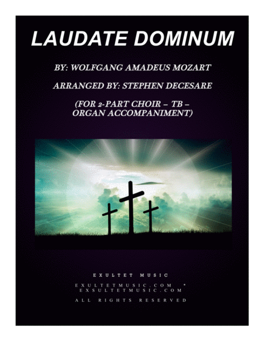 Laudate Dominum (for 2-part choir (TB) - Organ Accompaniment) image number null