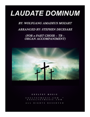 Laudate Dominum (for 2-part choir (TB) - Organ Accompaniment)