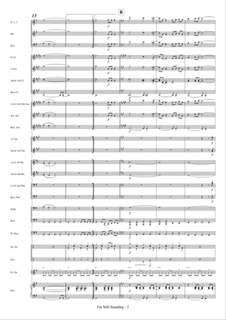 I'm Still Standing Concert Band scores gallery preview page 5