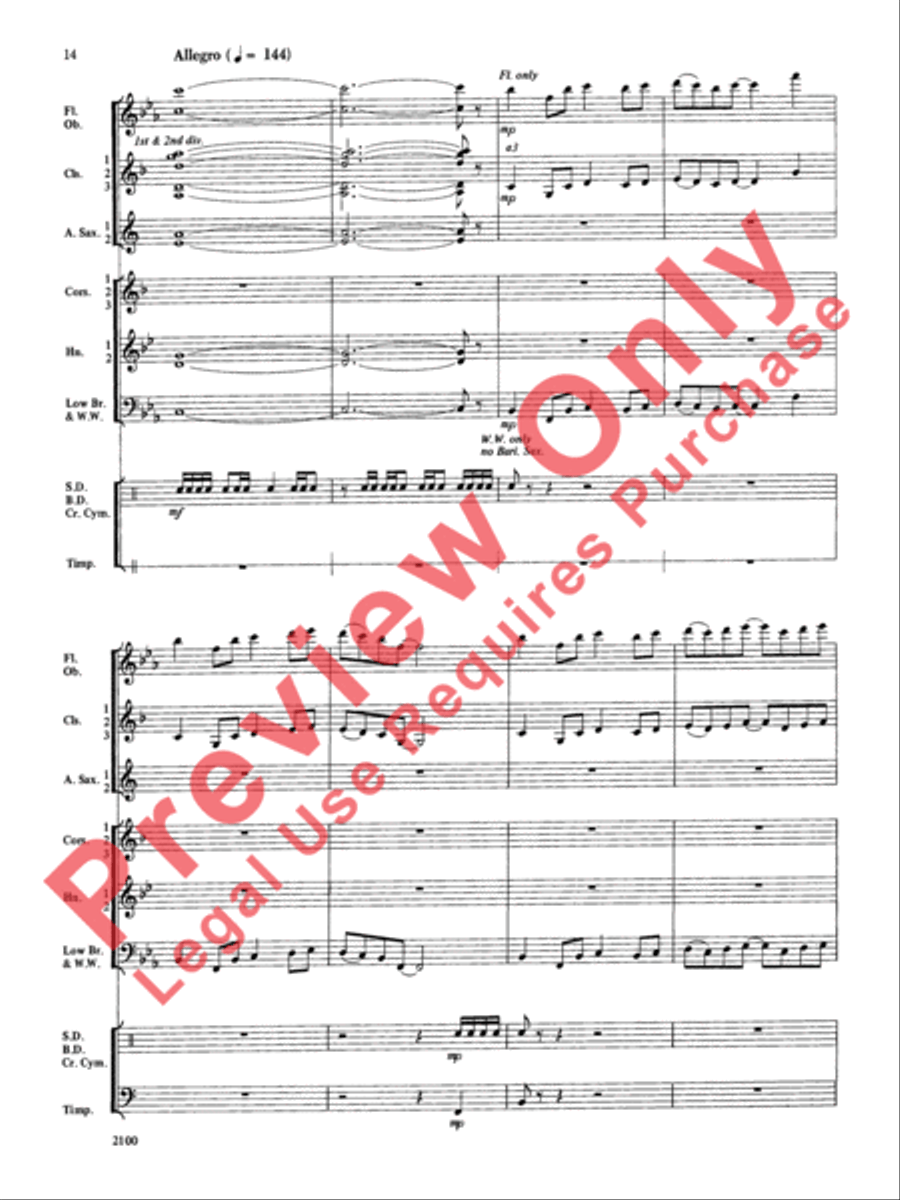 Northwest Suite Northwest Suite Concert Band scores gallery preview page 15