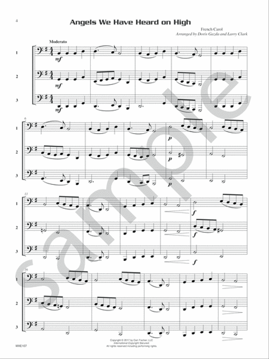 Compatible Trios for Christmas Tuba scores gallery preview page 5