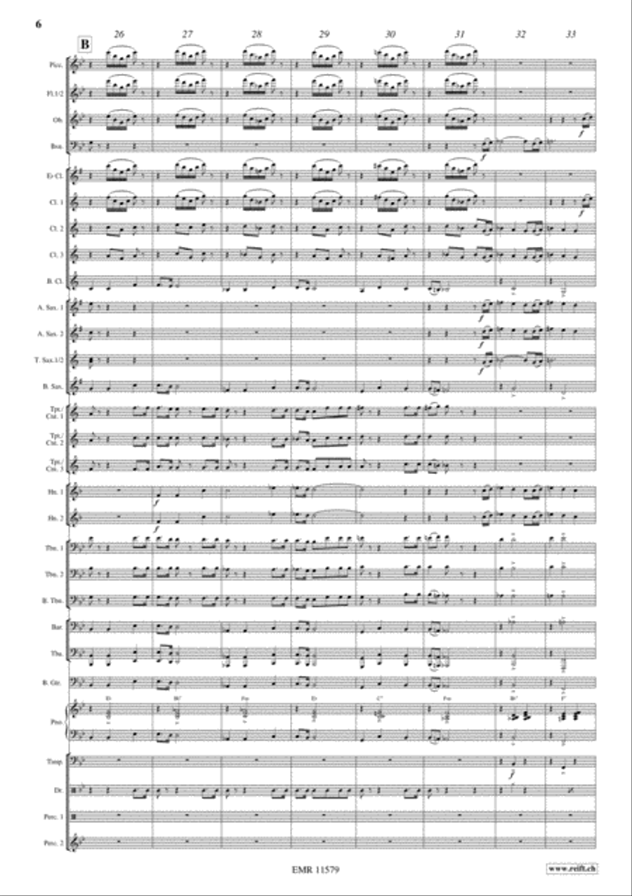Flight To Italy Concert Band scores gallery preview page 7