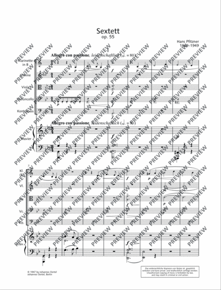 Sextett Sextett Clarinet scores gallery preview page 6