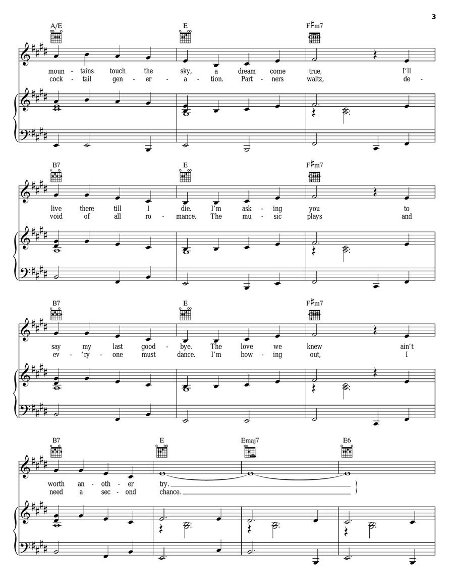 Castles In The Air Castles In The Air Piano, Vocal, Guitar scores gallery preview page 3