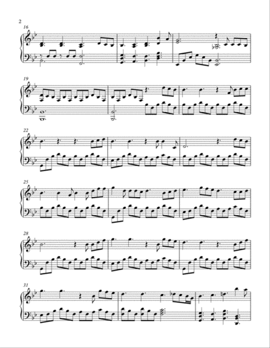You Are The Reason Piano Solo scores gallery preview page 2