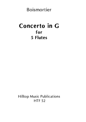 Concerto in G Op. 15 No. 1 for five flutes
