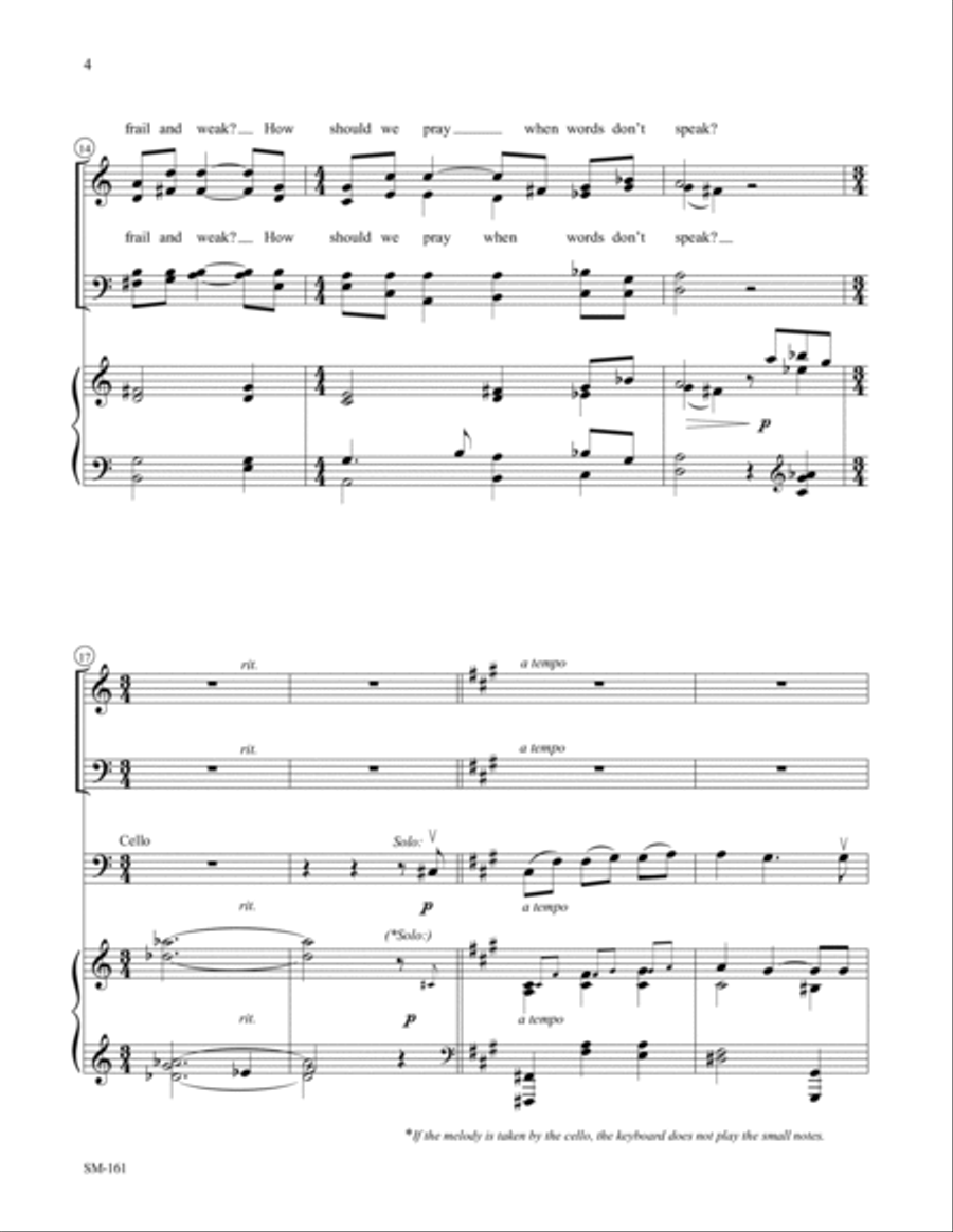 Lament for a Broken World (SATB)