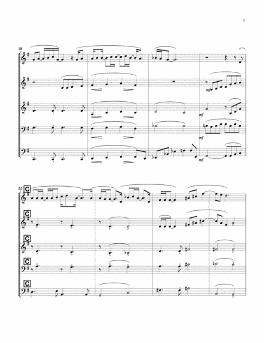 She's Got A Way Brass Ensemble scores gallery preview page 4