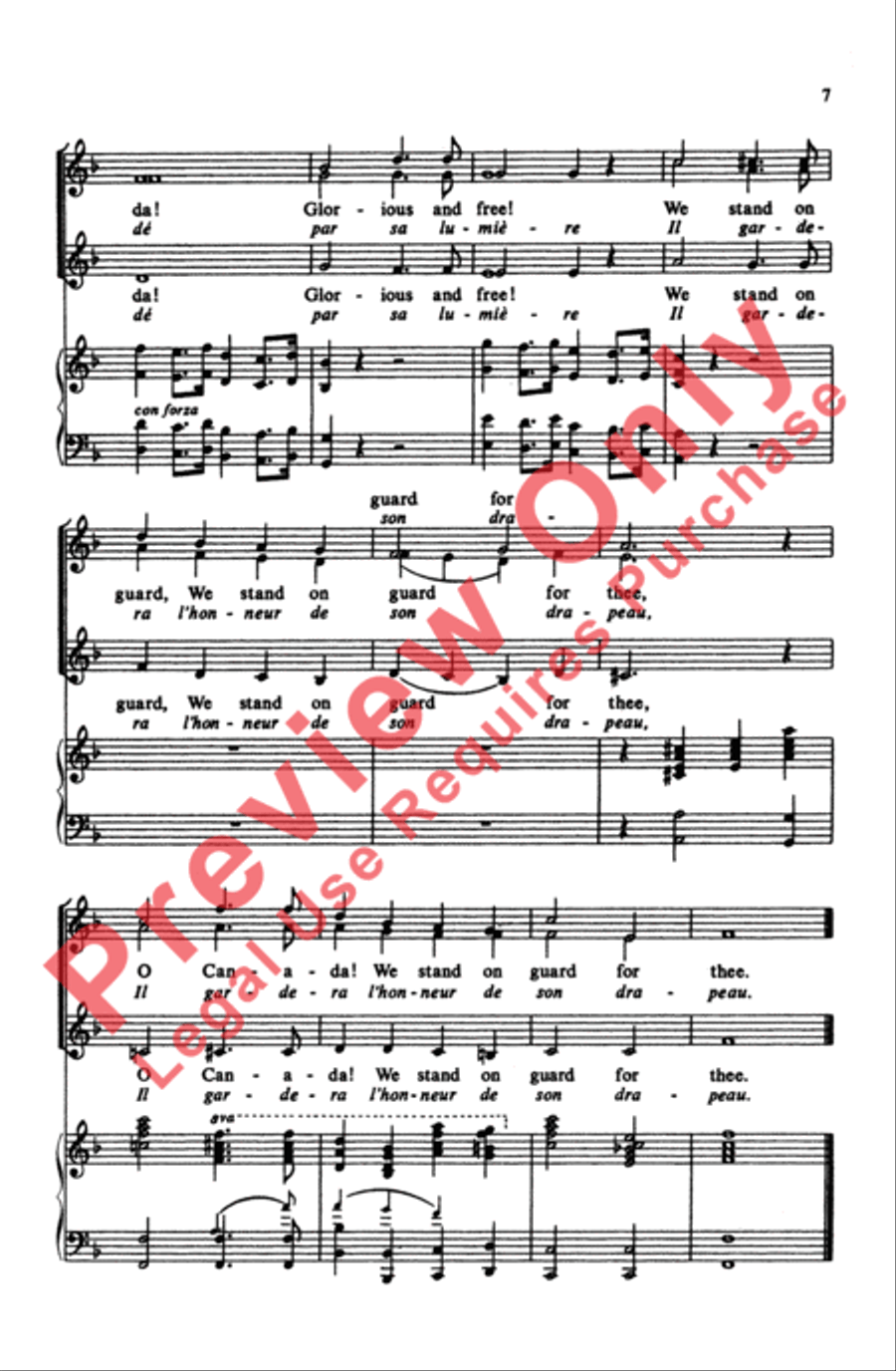 O Canada Women's Choir scores gallery preview page 6